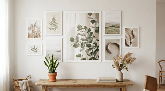 Mur galerie de plusieurs formats de déco murale en carton mousse