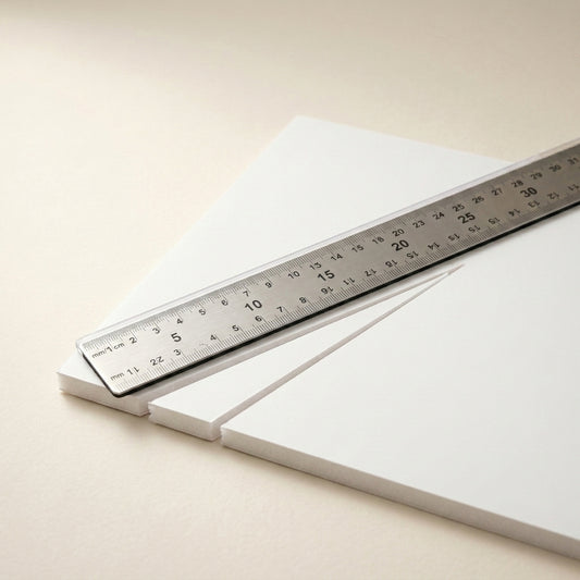 Règle métallique antidérapante 60 cm pour la découpe du carton mousse