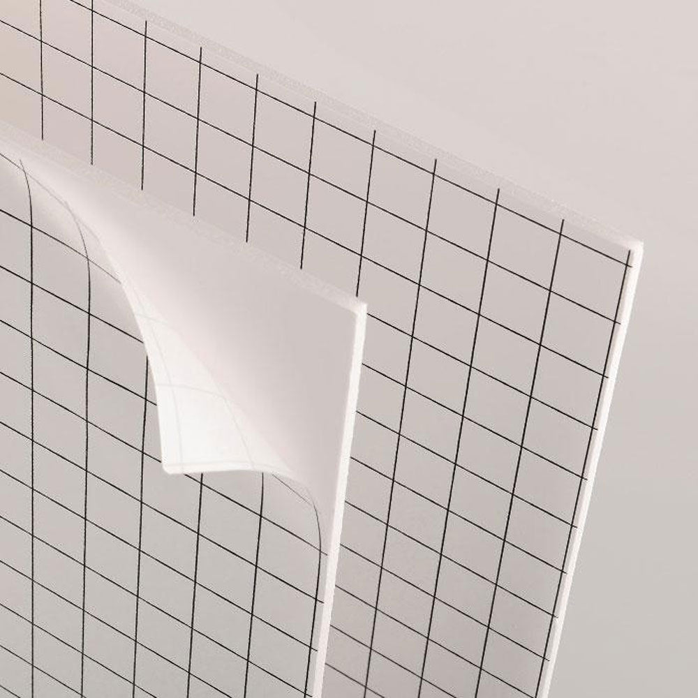 Carton Mousse Autocollant — Blanc, A4 à 140×300 cm