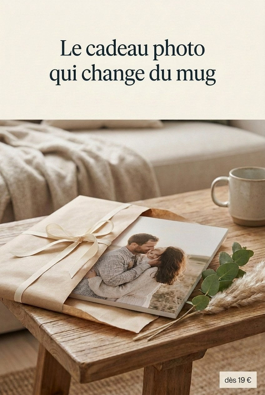 Cadeau photo personnalisé imprimé sur carton mousse