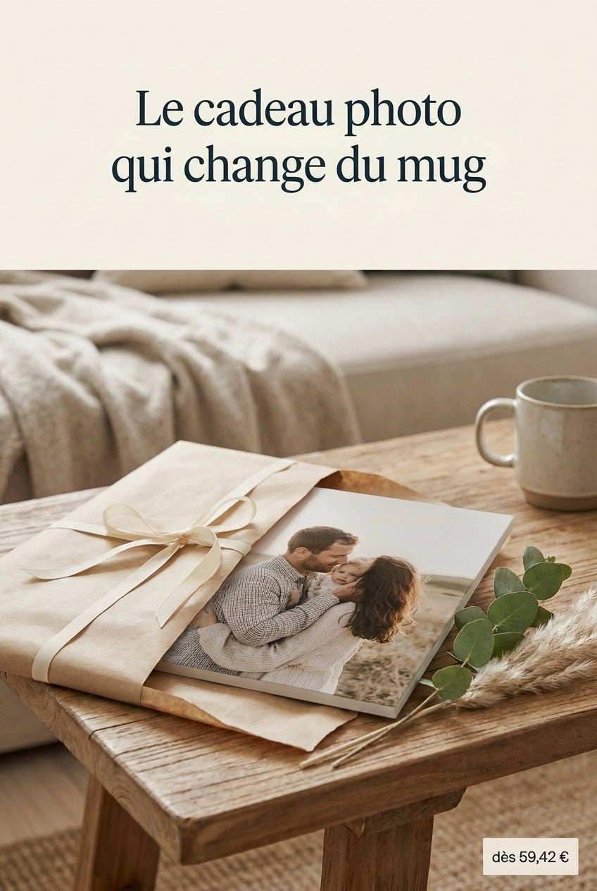 Cadeau photo personnalisé imprimé sur carton mousse